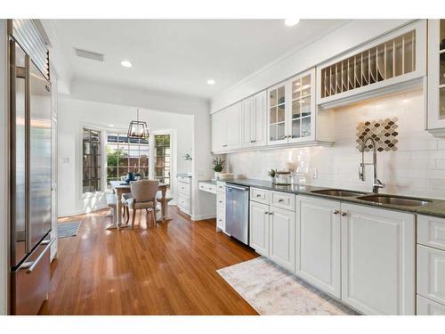 1201 Premier Way Sw, Calgary, AB - Indoor Photo Showing Kitchen With Double Sink With Upgraded Kitchen