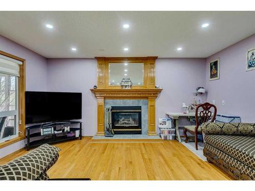 281 Westchester Green, Chestermere, AB - Indoor With Fireplace