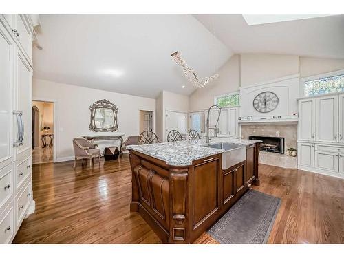 1122 Talon Avenue Sw, Calgary, AB - Indoor With Fireplace