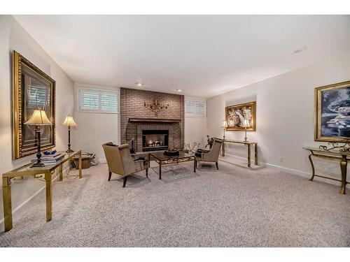 1122 Talon Avenue Sw, Calgary, AB - Indoor With Fireplace