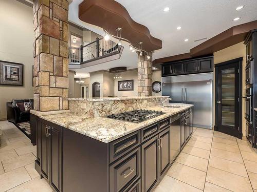 1628 25 Avenue, Didsbury, AB - Indoor Photo Showing Kitchen With Upgraded Kitchen