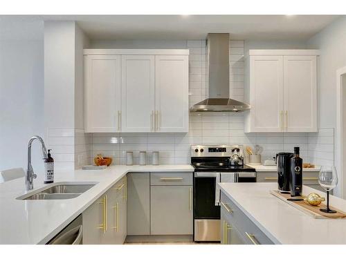 324 Legacy Circle Se, Calgary, AB - Indoor Photo Showing Kitchen With Double Sink With Upgraded Kitchen