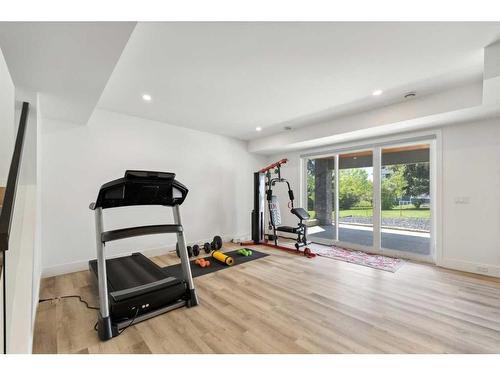 5507 Buckboard Road Nw, Calgary, AB - Indoor Photo Showing Gym Room