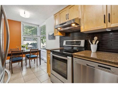 101-1123 13 Avenue Sw, Calgary, AB - Indoor Photo Showing Kitchen