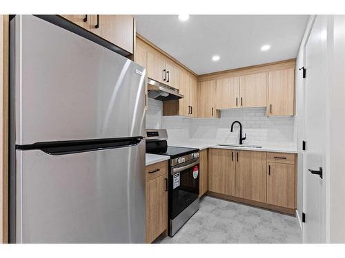 163 Pinemeadow Road Ne, Calgary, AB - Indoor Photo Showing Kitchen With Stainless Steel Kitchen With Upgraded Kitchen