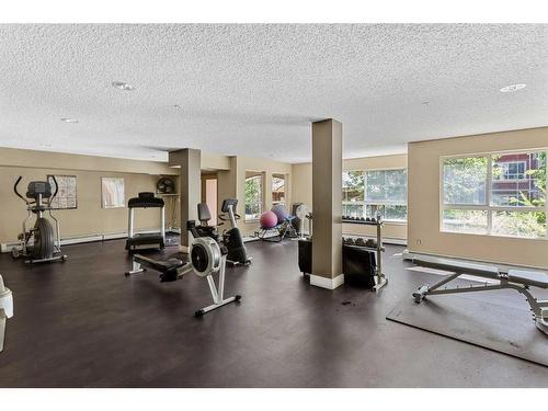 208-5115 Richard Road Sw, Calgary, AB - Indoor Photo Showing Gym Room