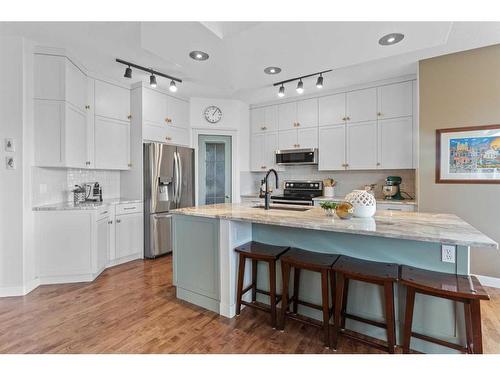 888 Tuscany Drive Nw, Calgary, AB - Indoor Photo Showing Kitchen With Stainless Steel Kitchen With Upgraded Kitchen