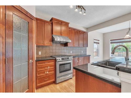 196 Panamount Circle Nw, Calgary, AB - Indoor Photo Showing Kitchen With Stainless Steel Kitchen With Double Sink With Upgraded Kitchen