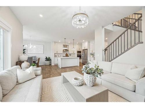 10 Highwood Drive, Okotoks, AB - Indoor Photo Showing Living Room