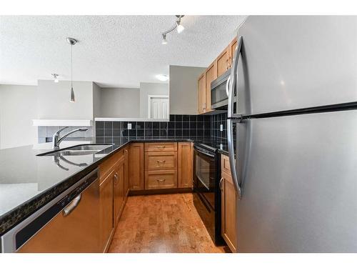 6-121 Village Heights Sw, Calgary, AB - Indoor Photo Showing Kitchen With Double Sink With Upgraded Kitchen