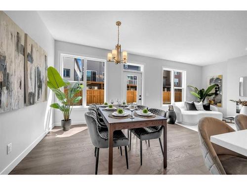 55 Amblehurst Link Nw, Calgary, AB - Indoor Photo Showing Dining Room