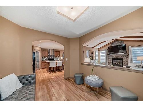 192 Brightondale Close Se, Calgary, AB - Indoor With Fireplace