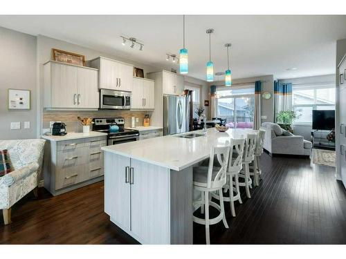 90 Nolan Hill Drive Nw, Calgary, AB - Indoor Photo Showing Kitchen With Stainless Steel Kitchen With Upgraded Kitchen