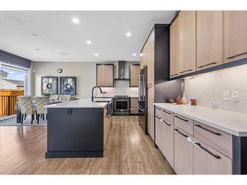 244 Cornerbrook Common Ne, Calgary, AB - Indoor Photo Showing Kitchen With Stainless Steel Kitchen With Upgraded Kitchen