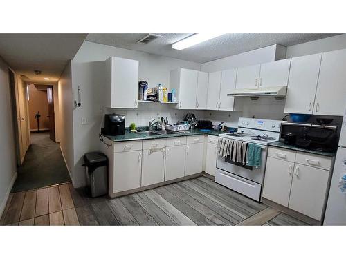 4511 26 Avenue Se, Calgary, AB - Indoor Photo Showing Kitchen With Double Sink