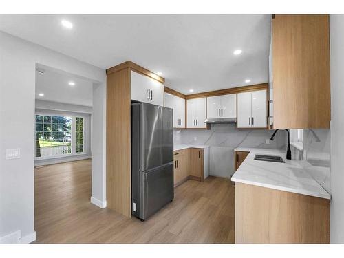 6066 Martingrove Road Ne, Calgary, AB - Indoor Photo Showing Kitchen With Stainless Steel Kitchen With Double Sink
