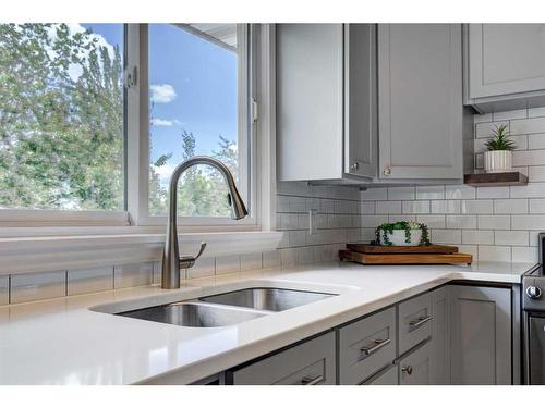 1715 66 Avenue Se, Calgary, AB - Indoor Photo Showing Kitchen With Double Sink