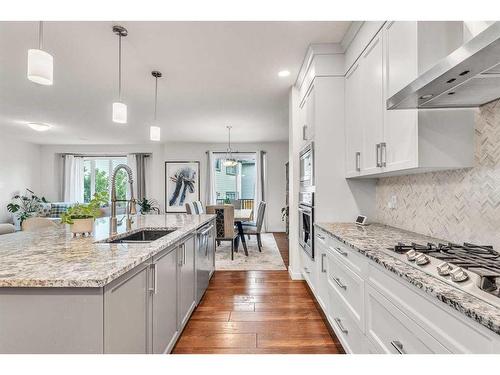 16 Masters Way Se, Calgary, AB - Indoor Photo Showing Kitchen With Upgraded Kitchen