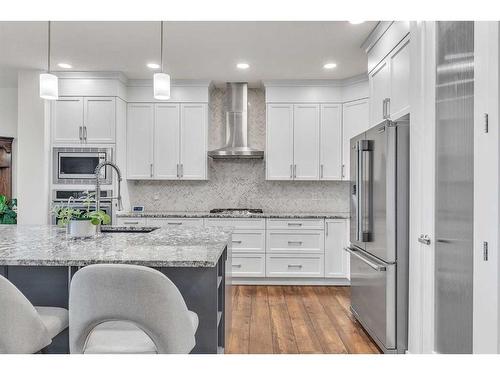 16 Masters Way Se, Calgary, AB - Indoor Photo Showing Kitchen With Upgraded Kitchen