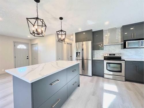 101 Forest Road Se, Calgary, AB - Indoor Photo Showing Kitchen With Upgraded Kitchen