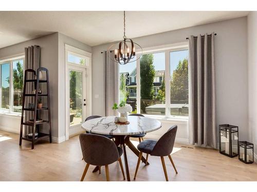 1177 Coopers Drive Sw, Airdrie, AB - Indoor Photo Showing Dining Room