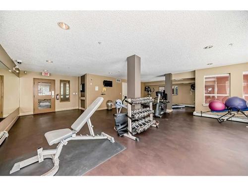 313-5115 Richard Road Sw, Calgary, AB - Indoor Photo Showing Gym Room