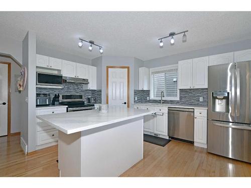 68 Chaparral Crescent Se, Calgary, AB - Indoor Photo Showing Kitchen With Stainless Steel Kitchen With Upgraded Kitchen