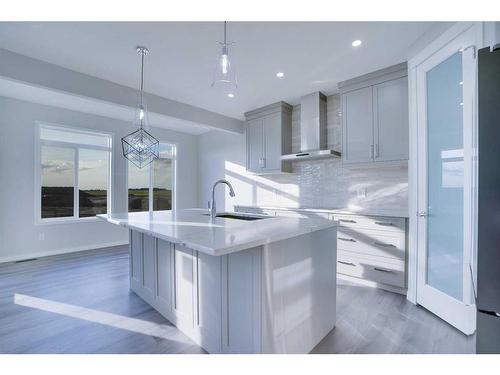 264 Calhoun Crescent Ne, Calgary, AB - Indoor Photo Showing Kitchen With Upgraded Kitchen