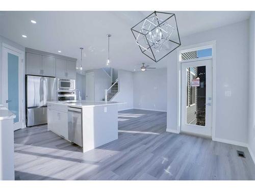 264 Calhoun Crescent Ne, Calgary, AB - Indoor Photo Showing Kitchen With Stainless Steel Kitchen With Upgraded Kitchen