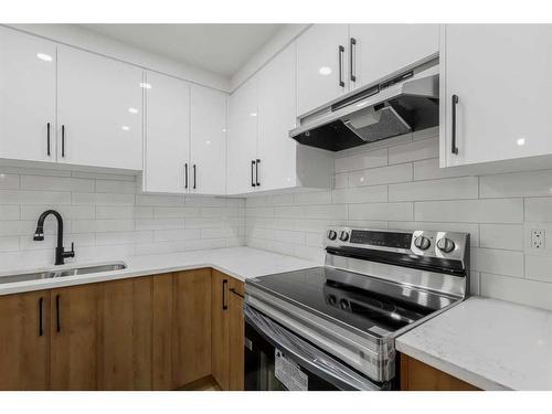 48 Radcliffe Court, Calgary, AB - Indoor Photo Showing Kitchen With Double Sink With Upgraded Kitchen