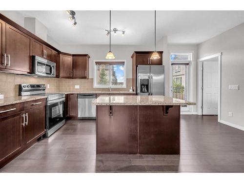 19 Kincora Heath Nw, Calgary, AB - Indoor Photo Showing Kitchen With Stainless Steel Kitchen With Upgraded Kitchen