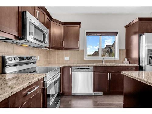 19 Kincora Heath Nw, Calgary, AB - Indoor Photo Showing Kitchen With Stainless Steel Kitchen