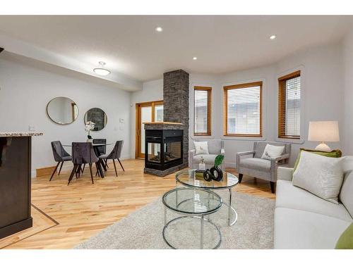 2325 22 Avenue Sw, Calgary, AB - Indoor Photo Showing Living Room With Fireplace