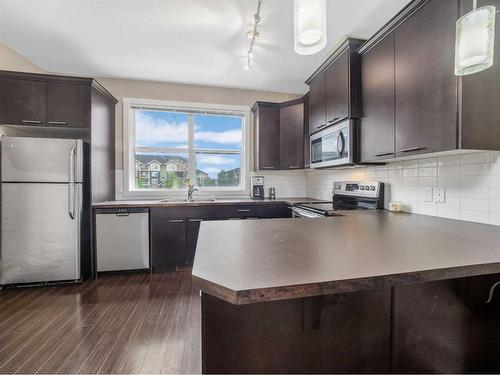410 Redstone View Ne, Calgary, AB - Indoor Photo Showing Kitchen With Stainless Steel Kitchen