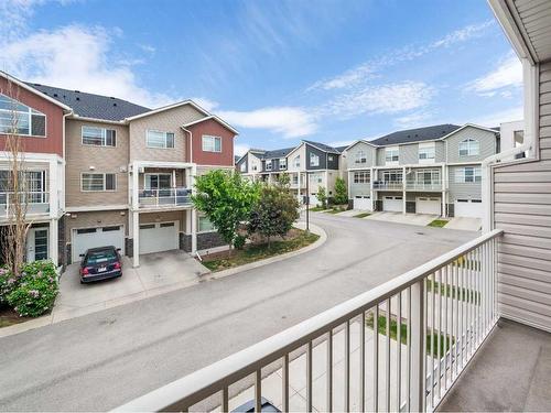 410 Redstone View Ne, Calgary, AB - Outdoor With Balcony With Facade