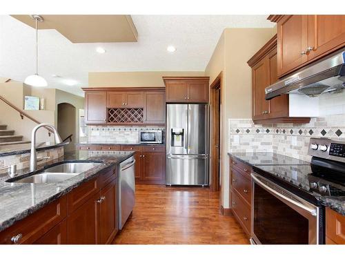 74 Elgin Park Road Se, Calgary, AB - Indoor Photo Showing Kitchen With Stainless Steel Kitchen With Double Sink