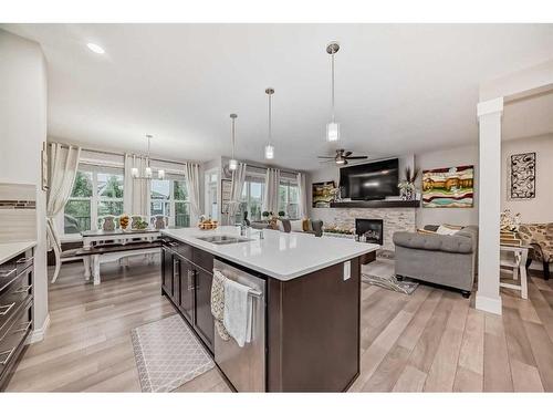 7916 Masters Boulevard Se, Calgary, AB - Indoor Photo Showing Kitchen With Upgraded Kitchen
