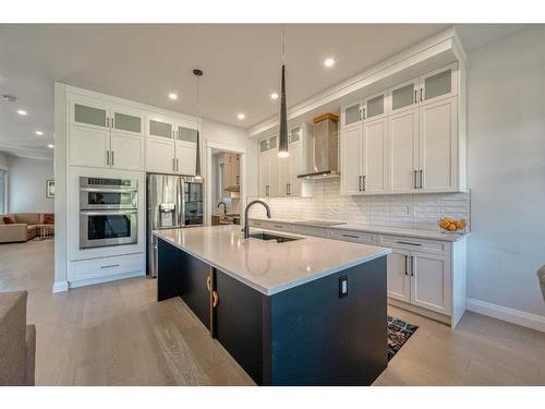 17 Hampstead Mews Nw, Calgary, AB - Indoor Photo Showing Kitchen With Stainless Steel Kitchen With Upgraded Kitchen