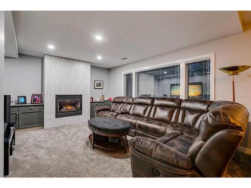 14 Prominence View Sw, Calgary, AB - Indoor With Fireplace