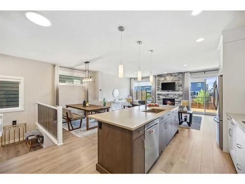 13 Cranbrook Close Se, Calgary, AB - Indoor Photo Showing Kitchen With Double Sink With Upgraded Kitchen