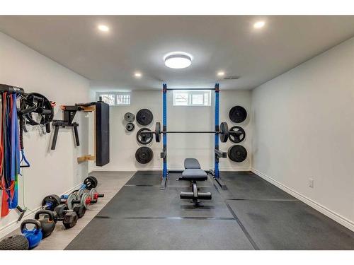 8244 7 Street Sw, Calgary, AB - Indoor Photo Showing Gym Room