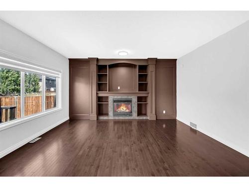 422 Taralake Way Ne, Calgary, AB - Indoor Photo Showing Living Room With Fireplace
