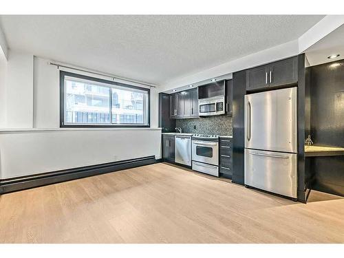 103-1815 16 Street Sw, Calgary, AB - Indoor Photo Showing Kitchen With Stainless Steel Kitchen