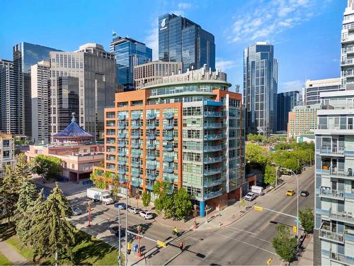 310-205 Riverfront Avenue Sw, Calgary, AB - Outdoor With Balcony With Facade