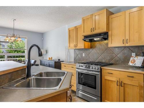 75 Brightondale Crescent Se, Calgary, AB - Indoor Photo Showing Kitchen With Double Sink