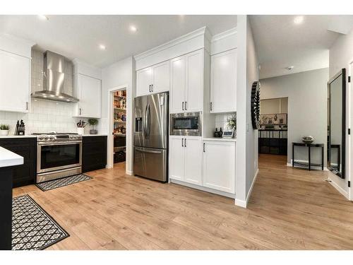75 Herron Rise Ne, Calgary, AB - Indoor Photo Showing Kitchen With Stainless Steel Kitchen With Upgraded Kitchen