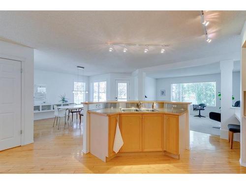 253 River Rock Place Se, Calgary, AB - Indoor Photo Showing Kitchen With Double Sink