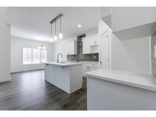 216 Sora Terrace Se, Calgary, AB - Indoor Photo Showing Kitchen With Upgraded Kitchen