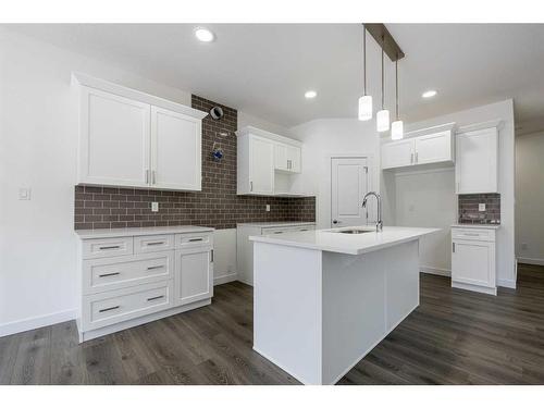 216 Sora Terrace Se, Calgary, AB - Indoor Photo Showing Kitchen With Upgraded Kitchen