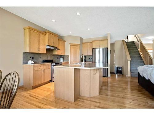 438 Silverado Boulevard Sw, Calgary, AB - Indoor Photo Showing Kitchen With Stainless Steel Kitchen